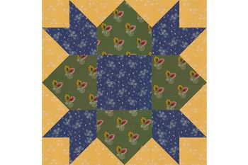 Dolly Madison Star Quilt Block Pattern