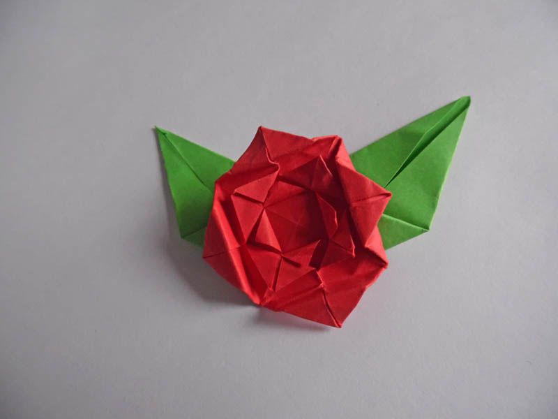 Instructions for an Easy Origami Rose