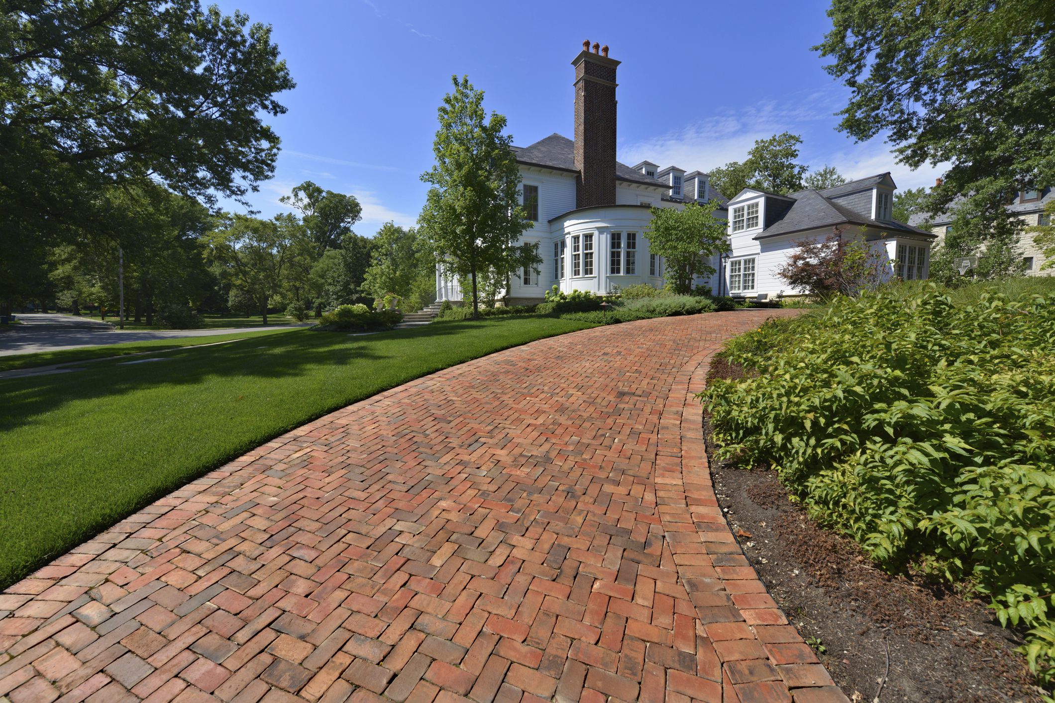 Clay Pavers on Driveway from Diamond Services Clay pavers, Pavers