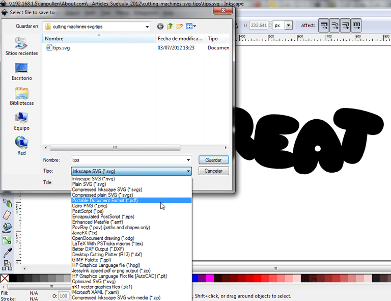 inkscape font editor