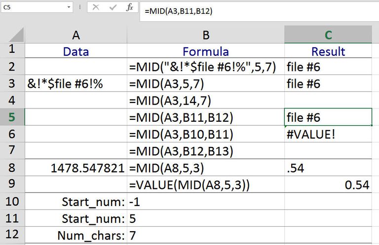 last extract how to characters 6 in excel MIDB Functions With Extract Excel's Text and MID