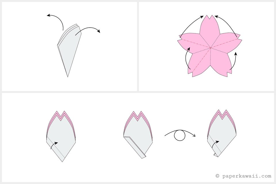 Download Origami Cherry Blossom Tutorial