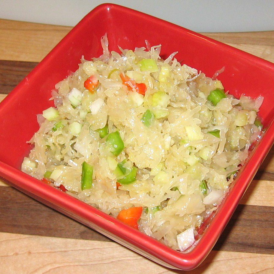 Serbian Sweet Sauerkraut Salad with Oil Recipe