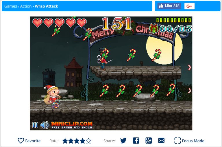 A screenshot of the game Wrap Attack