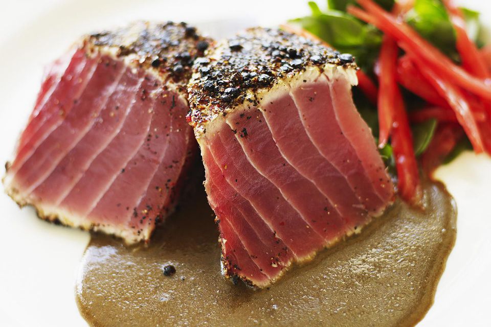 Grilled Tuna Steaks With Asian Sesame Crust Recipe 