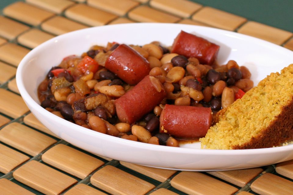 Crock Pot Beans and Hot Dogs Recipe | Southern Food