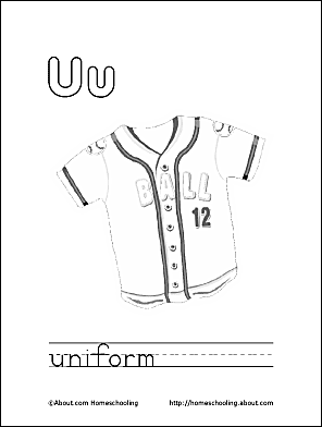letter u coloring book  free printable pages