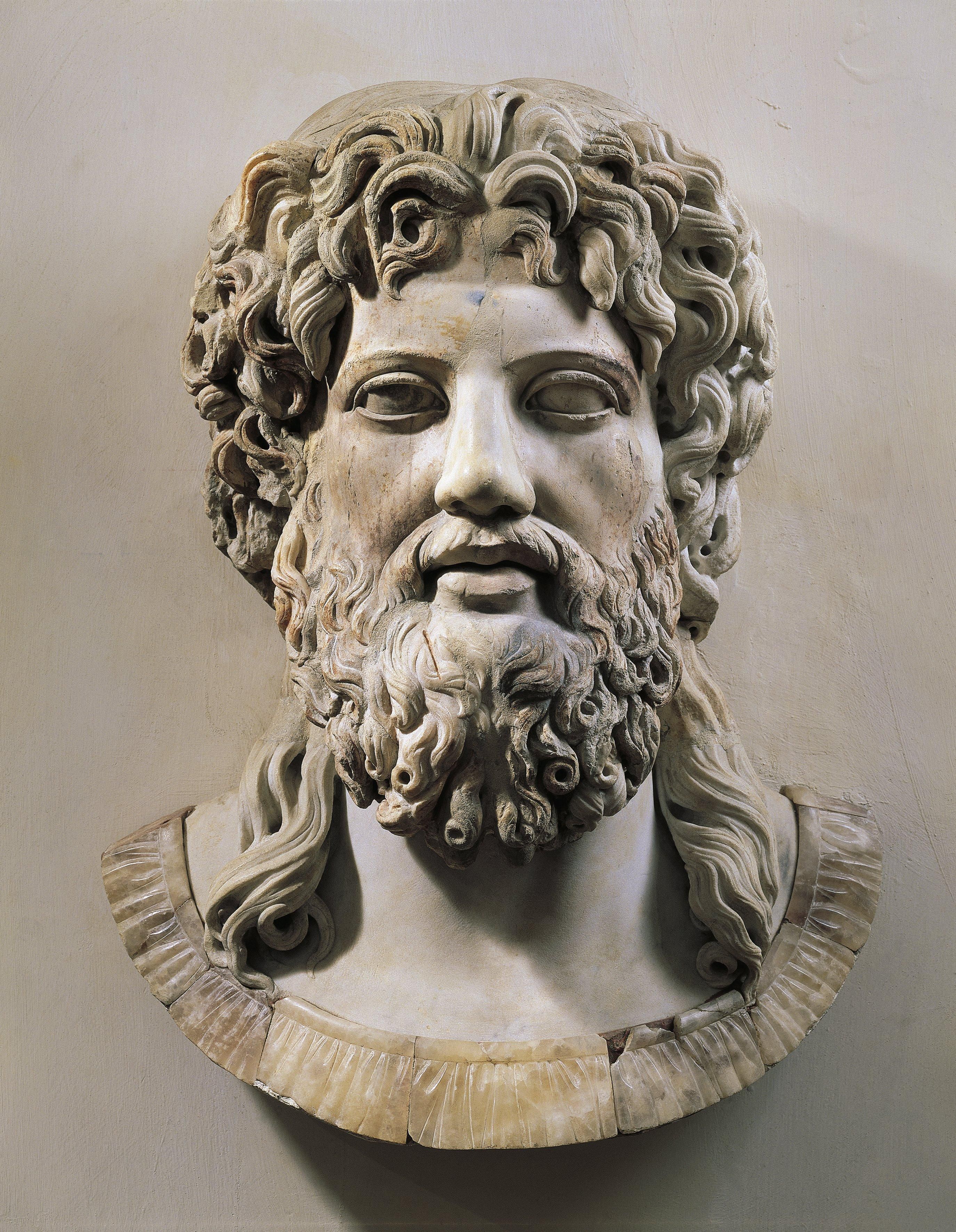 Profile of the Greek God Zeus