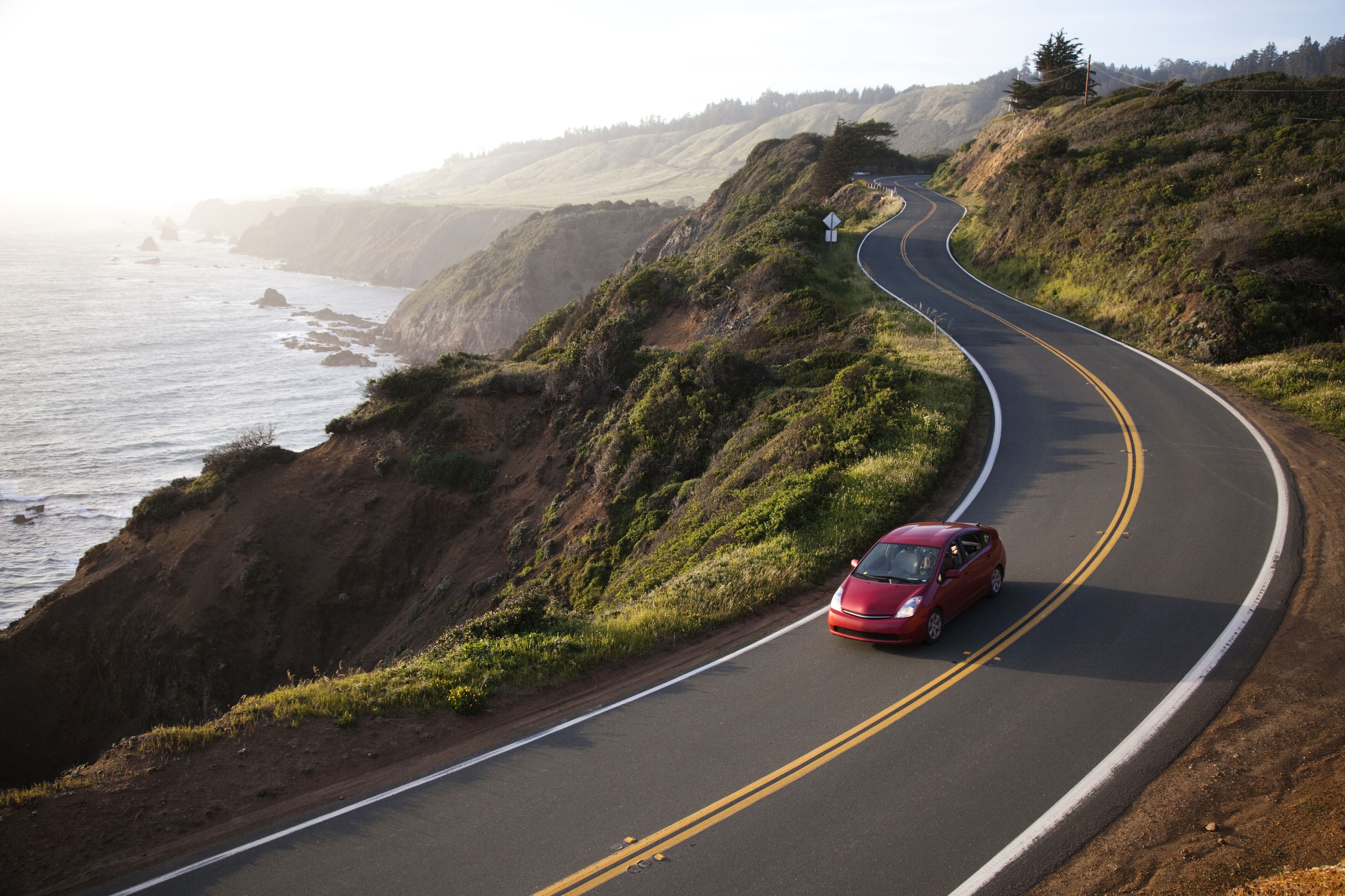 tourist driving in california