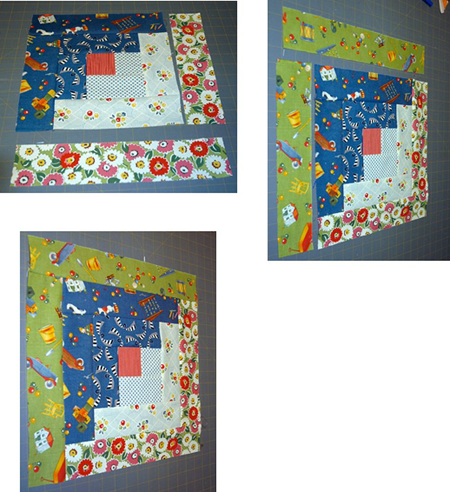 Easy Log Cabin Quilt Block Pattern