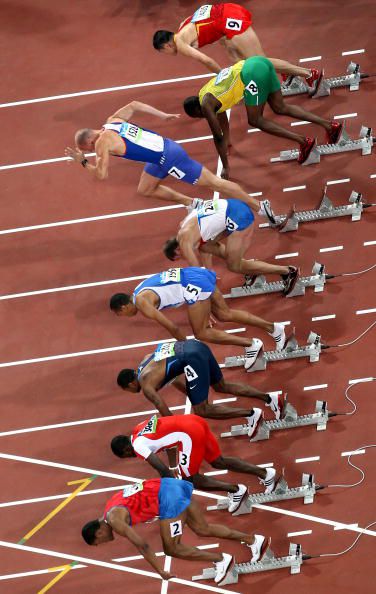 Illustrated Sprint High Hurdles Race Technique