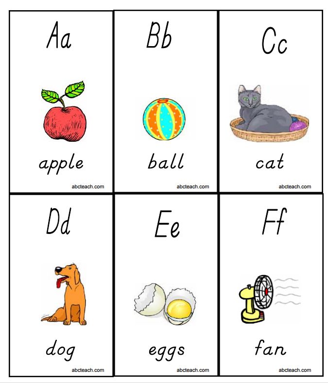 Alphabet Flash Cards To Print