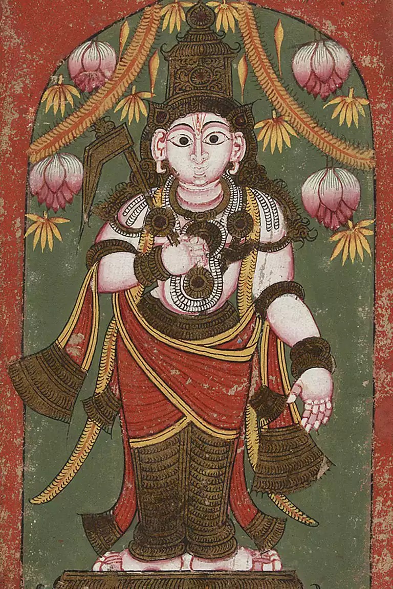 A depiction of Balarama, an avatar of Vishnu