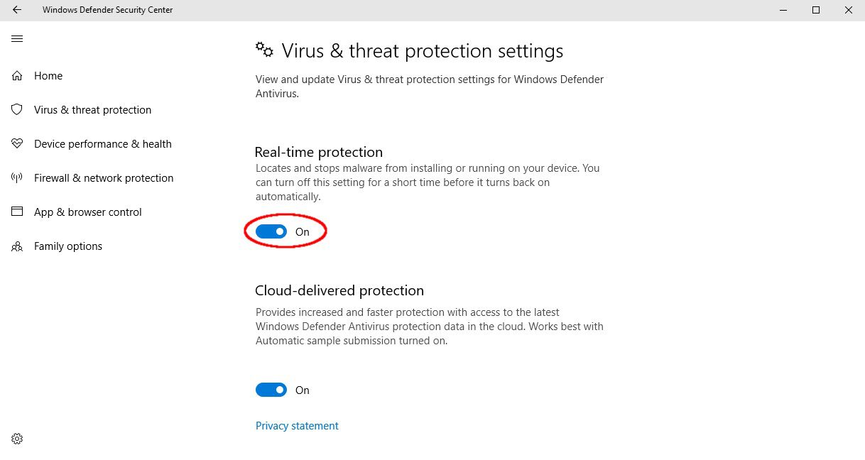 how to turn windows defender off