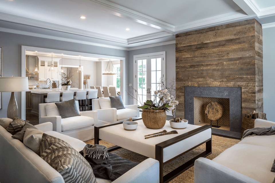 20+ Beautiful Living Rooms With Fireplaces