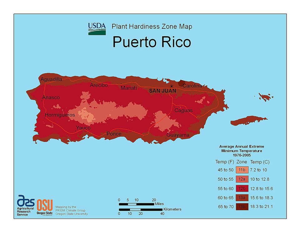 State Maps Of Usda Plant Hardiness Zones 1055