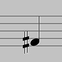 music symbol for flat and sharp