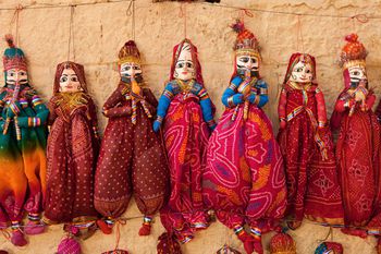 Rajasthani puppets.