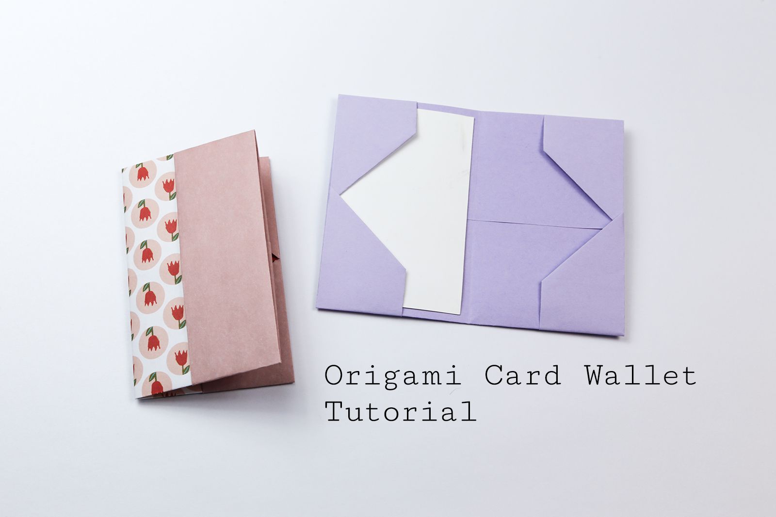 Easy Origami Business Card Case or Wallet Tutorial