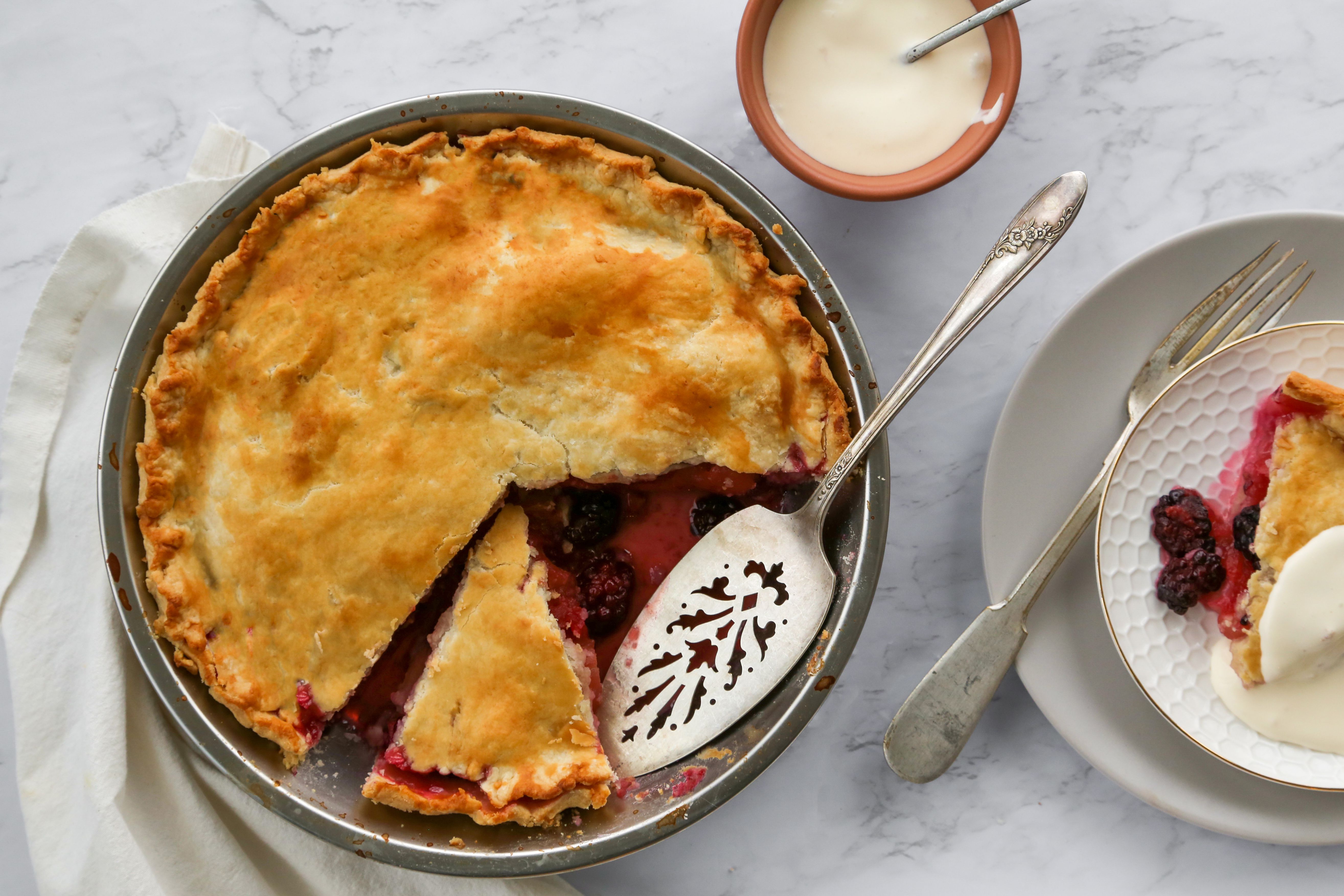 Apple and Blackberry Pie