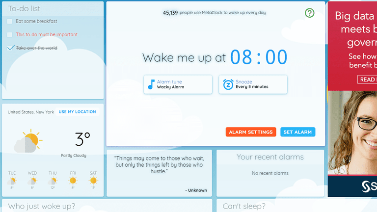 online alarm clock vclock