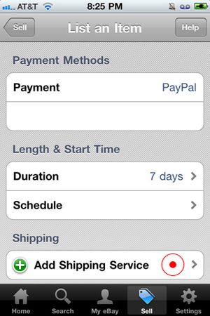 Visual Guide to Selling Using eBay's iPhone App