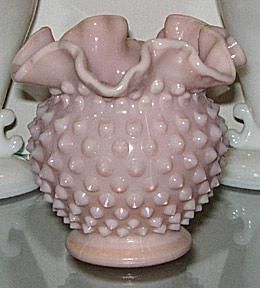 fenton glass vase identification value rose guide antique glassware worth hobnail pastel find