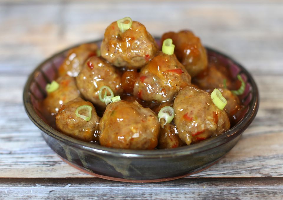 Sweet And Hot Pork Meatballs Recipe