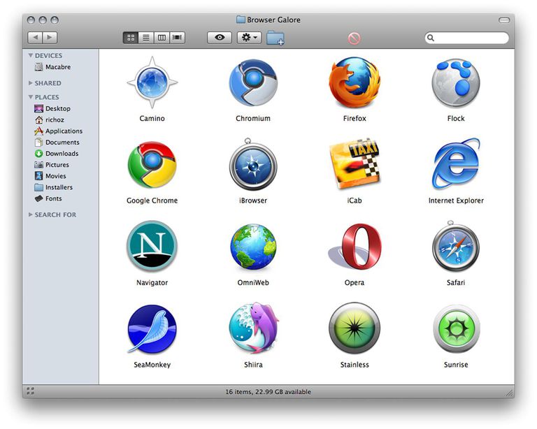 list of mac web browsers