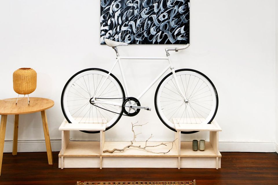 living room bicycle rack