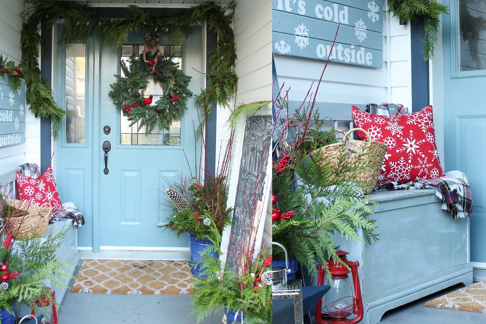 39 Best Christmas Porch Decorations