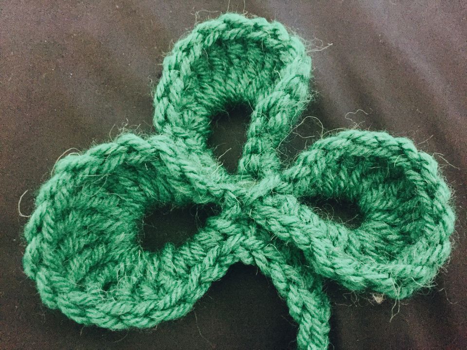 Crochet Shamrock Free Pattern