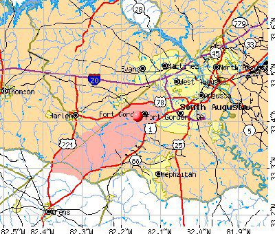 Fort Gordon Range Map