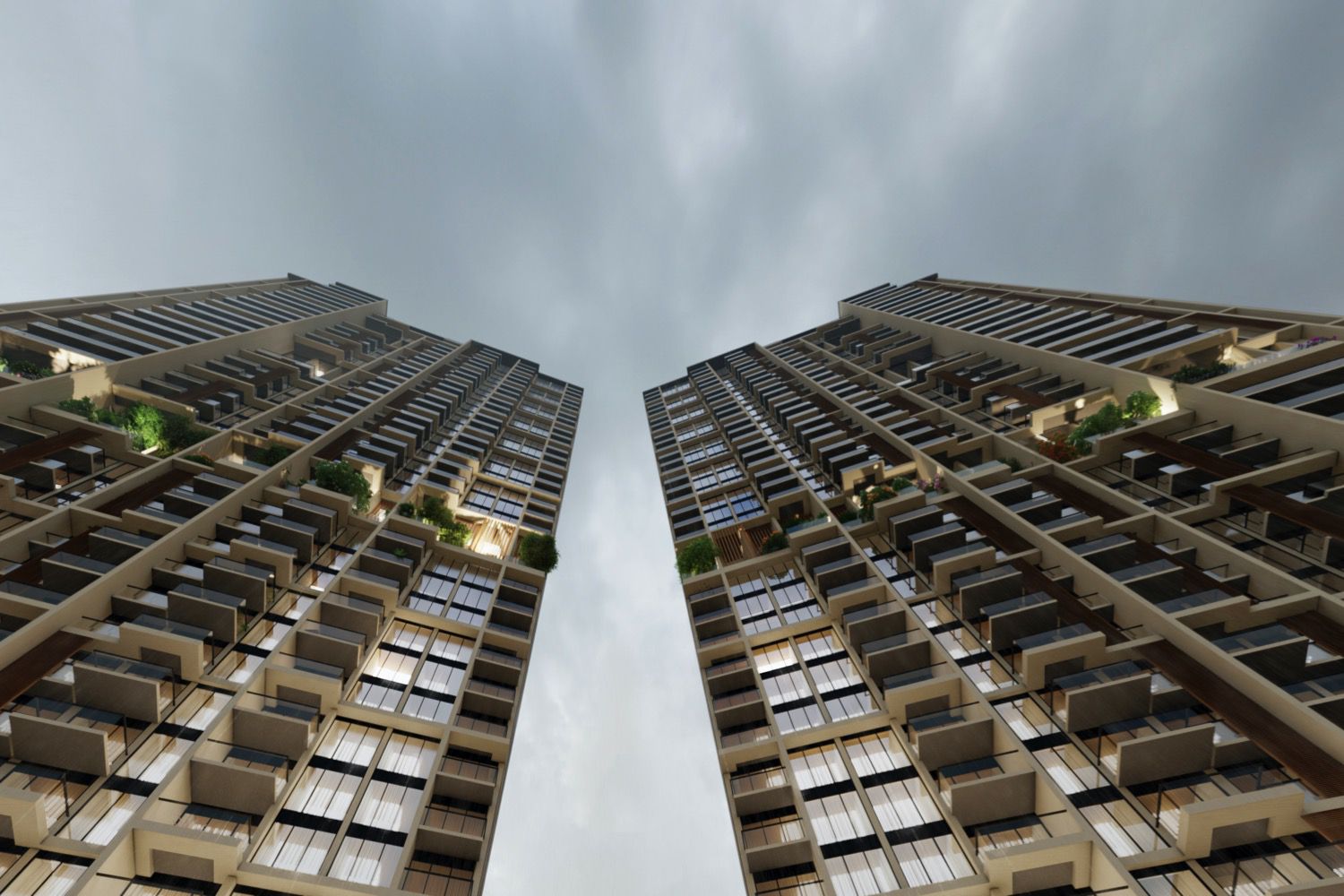 Singapore Towers are 56 Floors