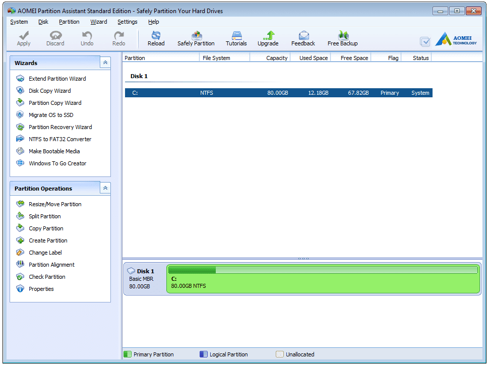 aomei partition assistant standard edition free