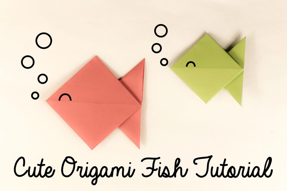 Make Cute Origami Fish: Step By Step