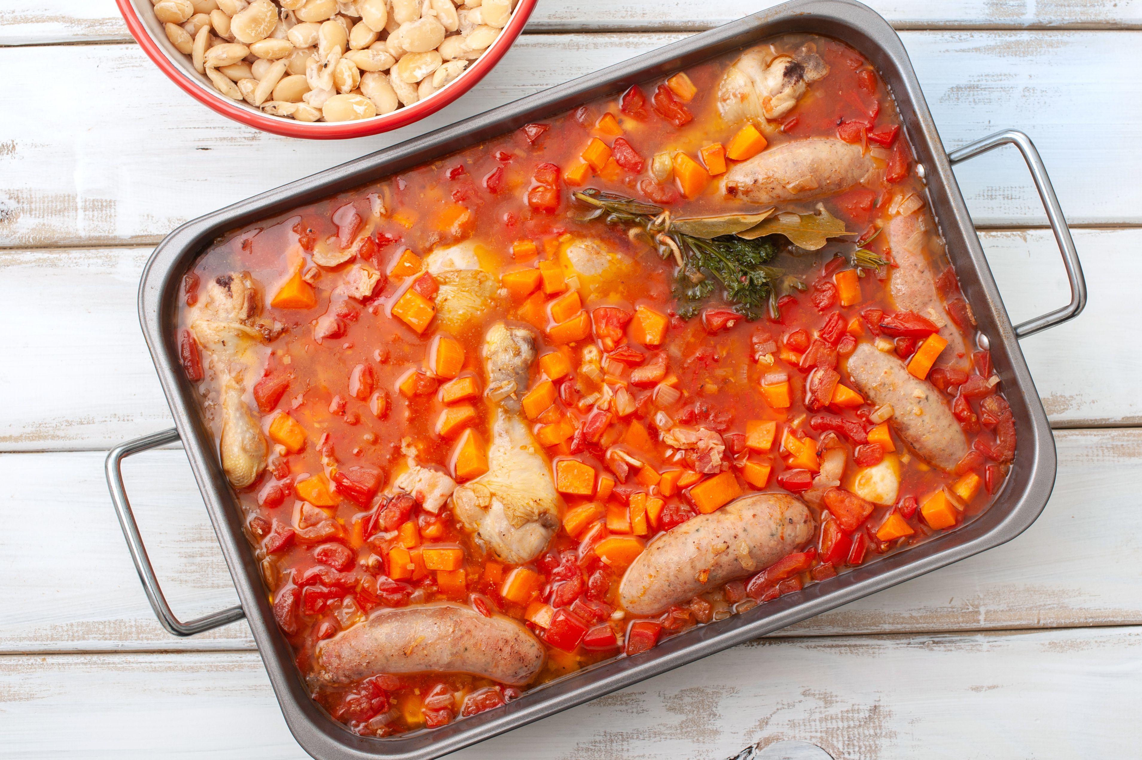 Chicken And Sausage French Cassoulet Recipe