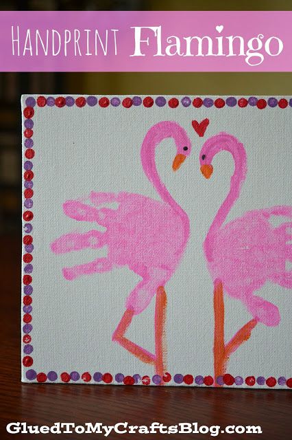 Handprint Flamingo