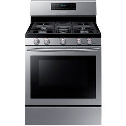 Samsung 30 in. 5.8 cu. ft. Gas Range with Self-Cleaning and Fan Convection Oven in Stainless Steel