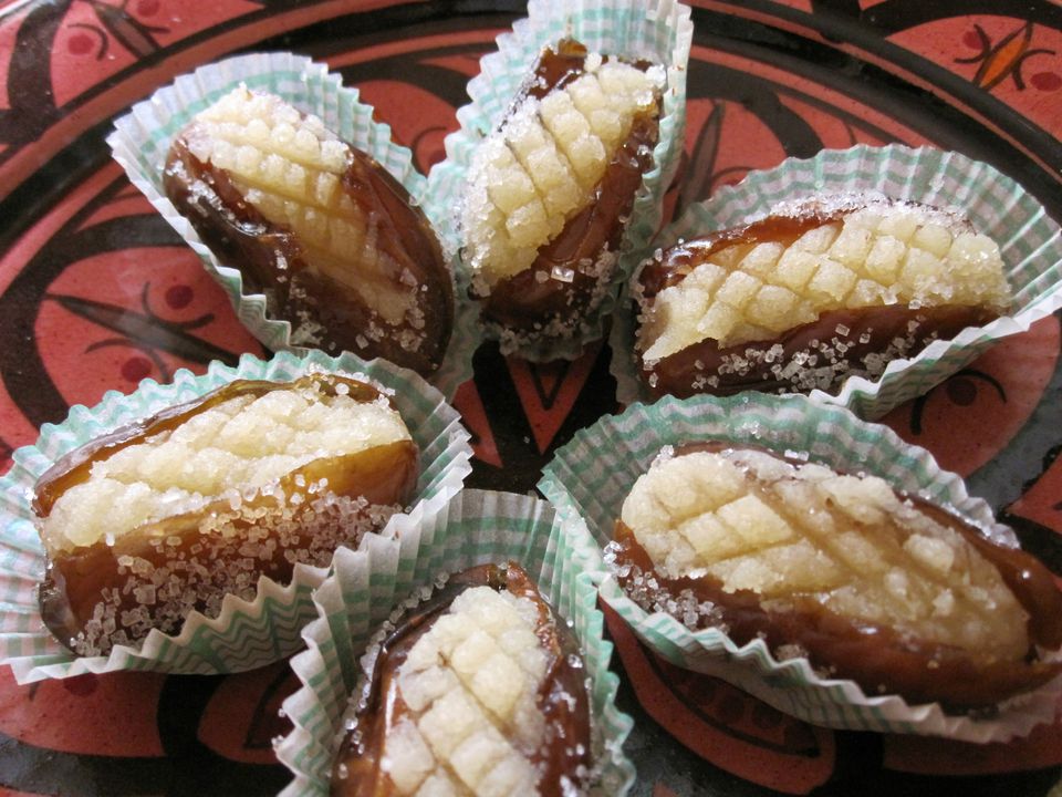 Moroccan Stuffed Dates with Almond Paste Filling