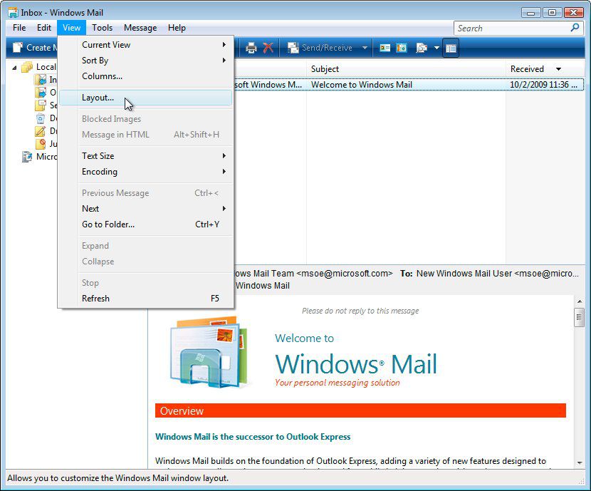 where is runasxp outlook express mail stored