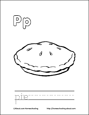 letter p coloring book  free printable pages