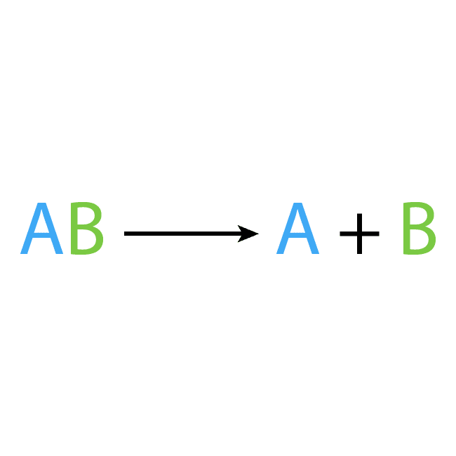 chemistry decomposition equation