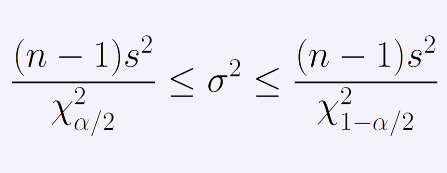 confidence interval for variance of normal distribution