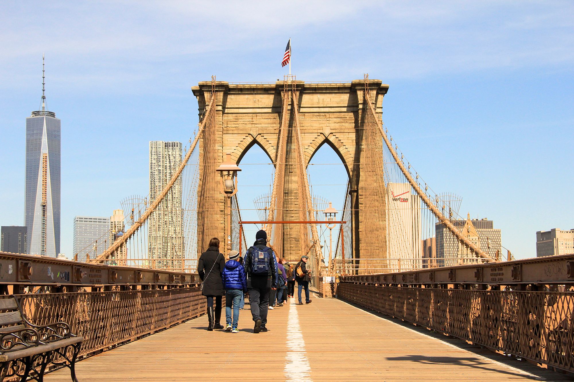 Walking Across The Brooklyn Bridge