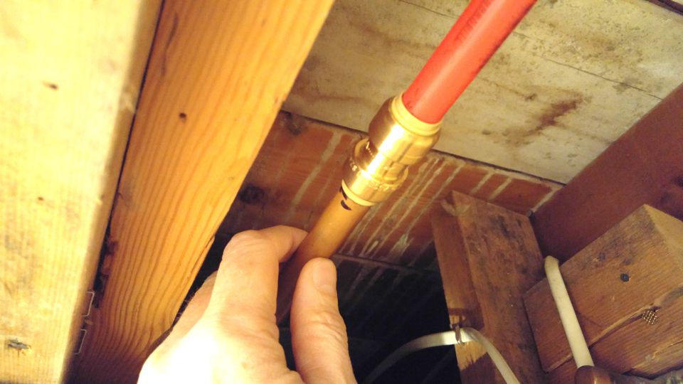 Copper Pipe to PEX Pipe Fast and Easy Replacement