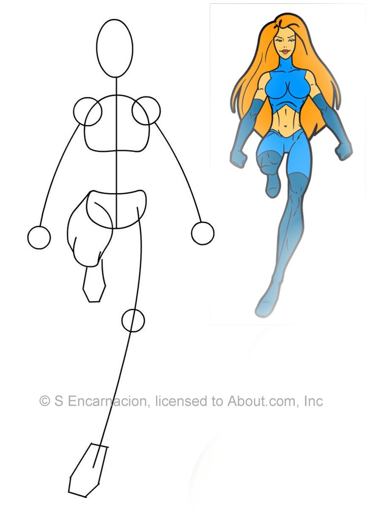 How to Draw a Female Superhero