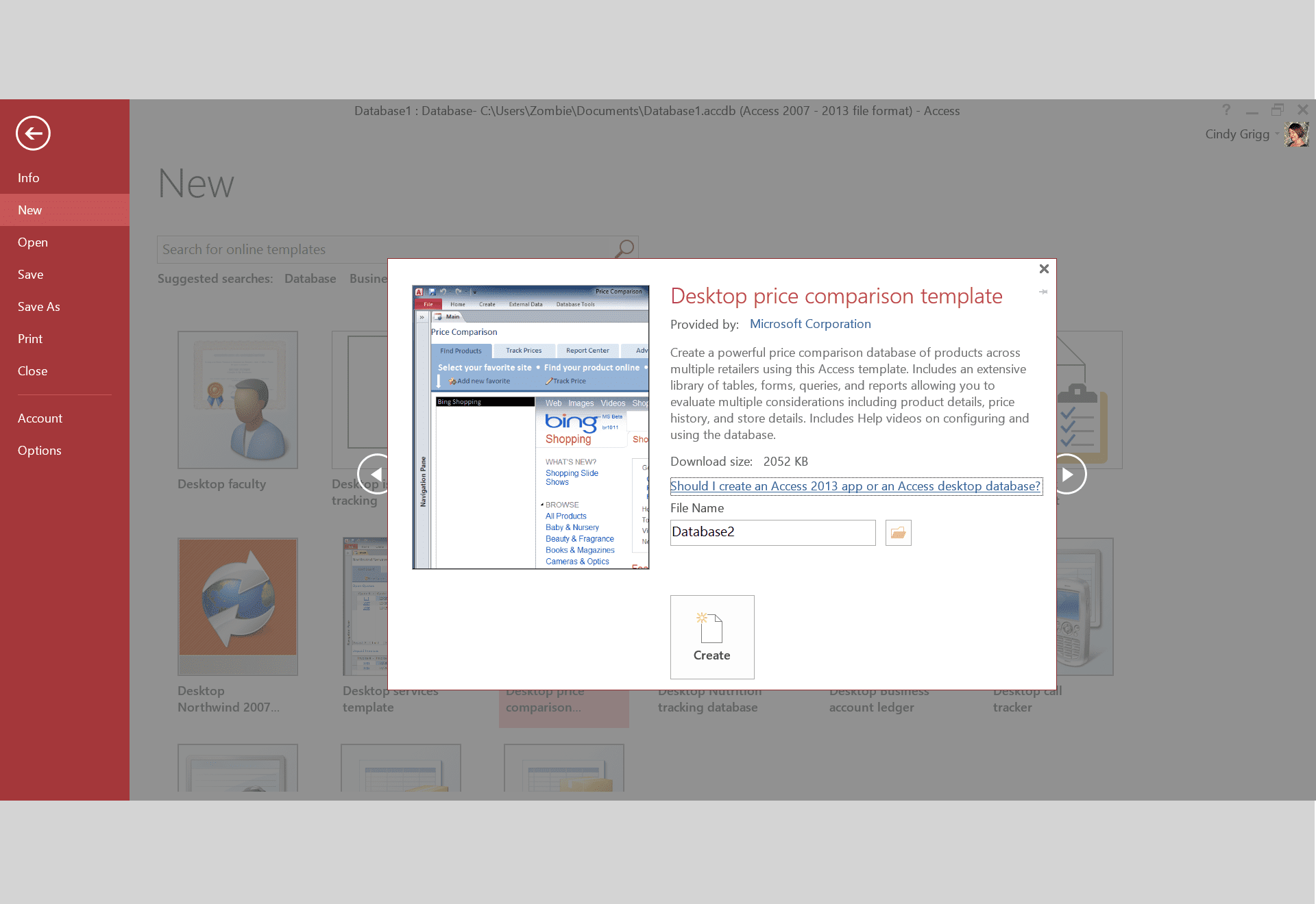 Crm database template