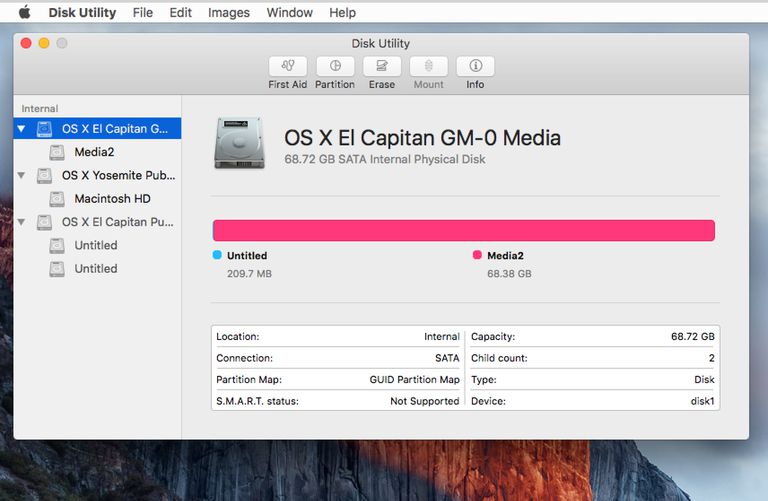 partition a disk for os x capitan on windows