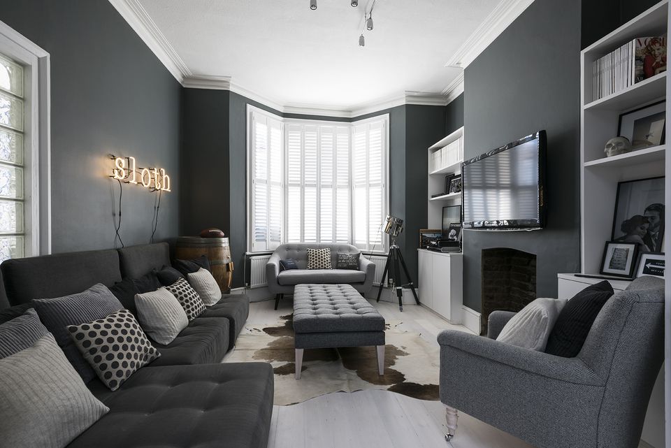 Old Style Home Grey Living Room